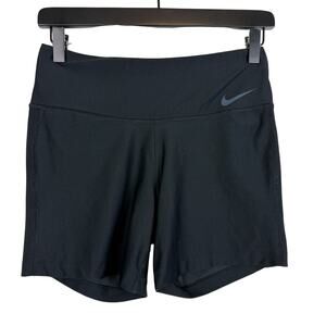 Nike Dri-Fit Womens Mid-Rise 4.5” Shorts Black Athletic - Size S